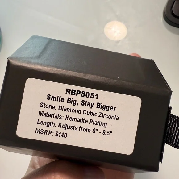 Bomb Party 2025 Luxe Layers Bracelet Edition “Smile big, slay bigger” - Hematite - Picture 2 of 3